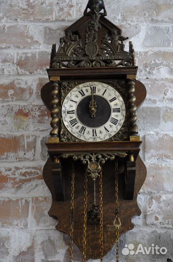 Часы старинные настенные, с боем