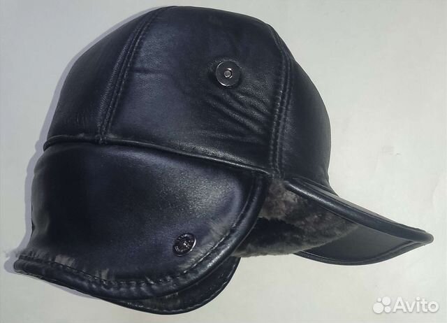 Мужская кожаная кепка