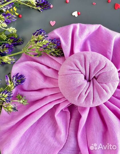 Шапка для девочки чалма