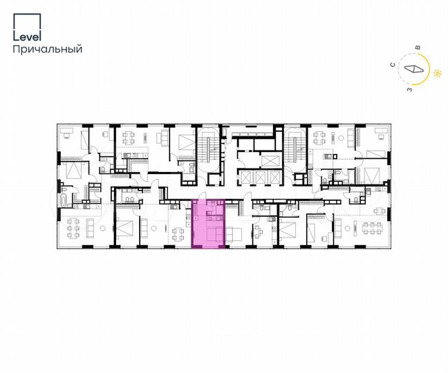 Квартира-студия, 19 м², 24/32 эт.