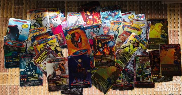 Карточки человек-паук: герои и злодеи