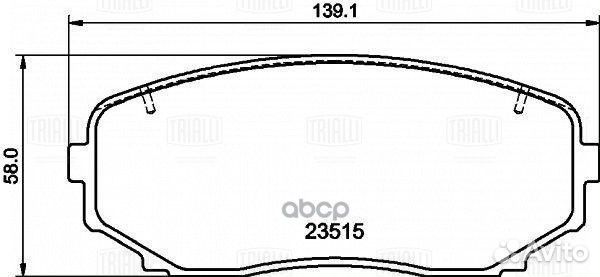 Колодки торм. для а/м Mazda CX-7 (09) /CX-9 (07