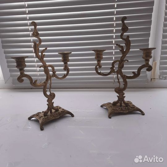 Латунные подсвечники