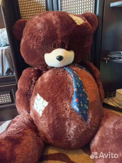 Медведь плюшевый большой. Рост 130 см примерно