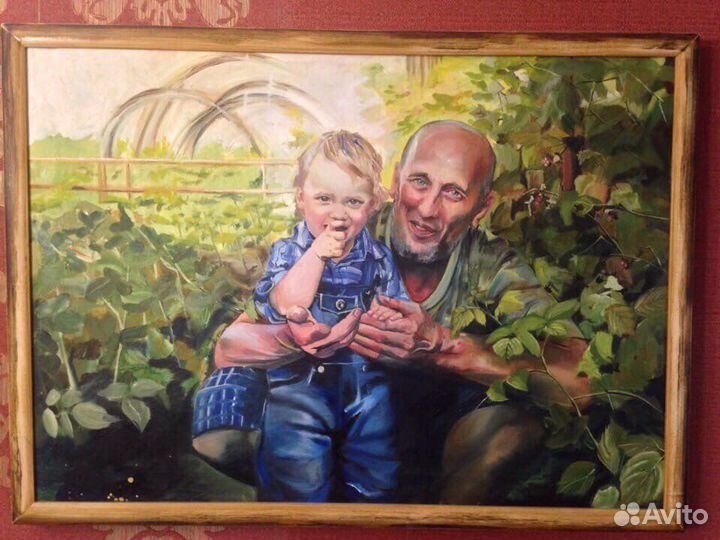 Картина маслом. Художник Лён