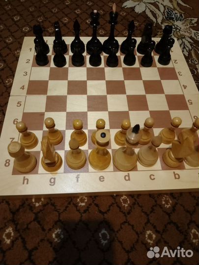 Шахматы деревянные СССР большой размер