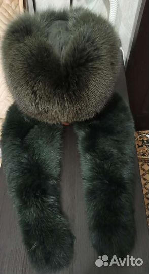 Воротник и шапка из натурального меха