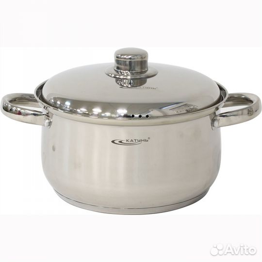 Кастрюля нерж. гретта 2,5л Катунь