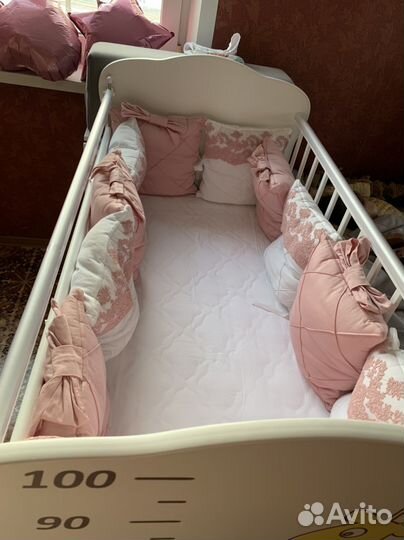 Детская кровать маятник+матрас