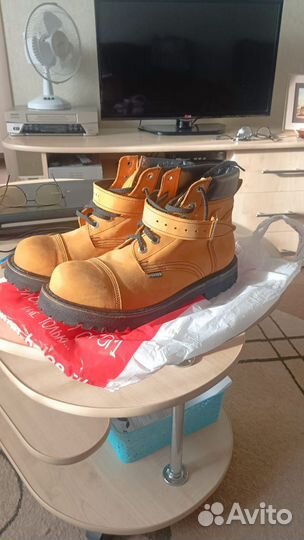 Ботинки мужские зимние кожаные с натуральным мехом