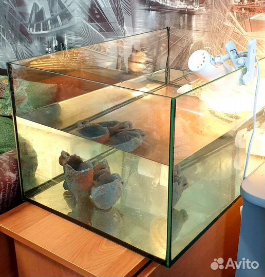 Террариум для красноухой черепахи (аквариум)
