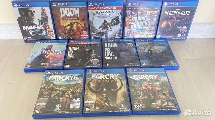 Игры на Sony playstation 4 диски PS4