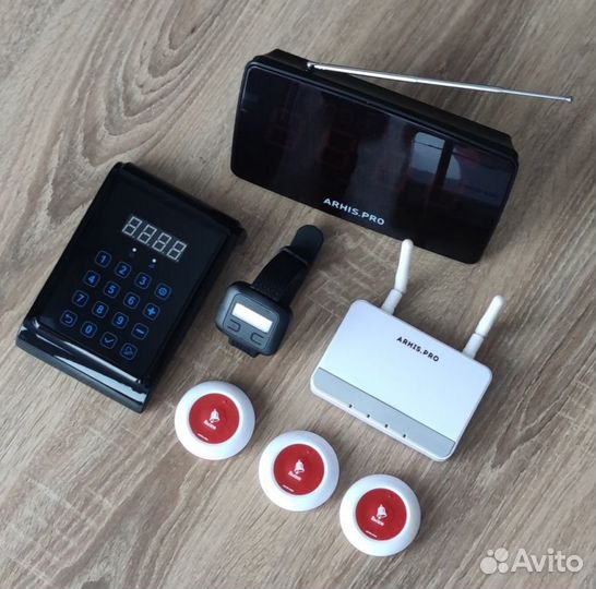 Кнопка вызова администратора, персонала с часами