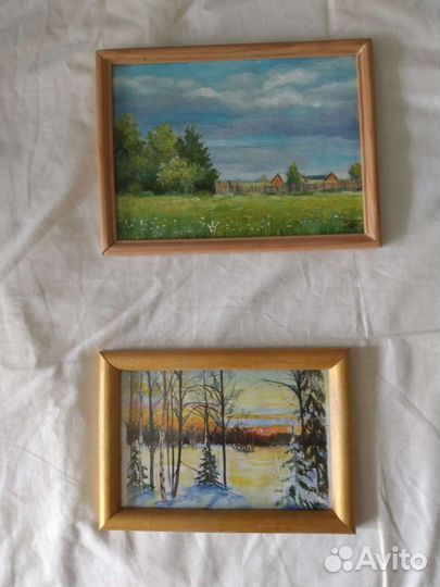 Акварель, масло