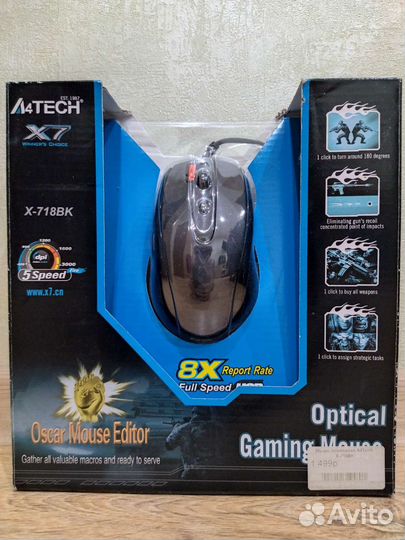 Мышь A4tech x7 718bk