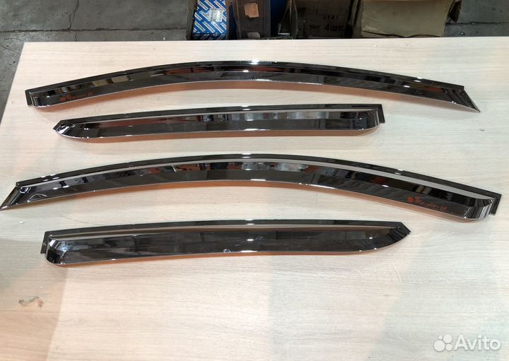 Дефлекторы окон хром комплект Hyundai Tucson ix