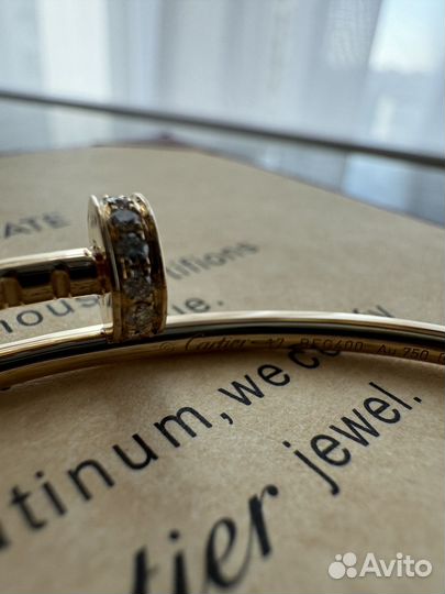 Браслет cartier гвоздь с бриллиантами