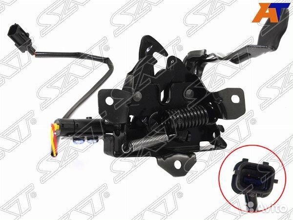 Замок капота hyundai accent/solaris 17