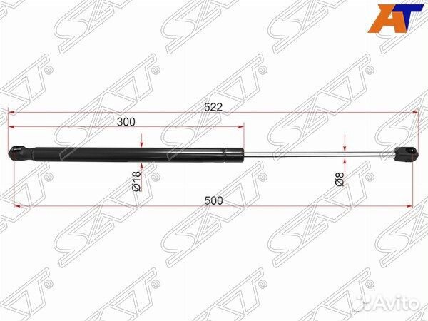 Амортизатор крышки багажника audi A4/S4 07, audi A
