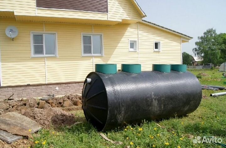 Септик под ключ без откачки - канализация