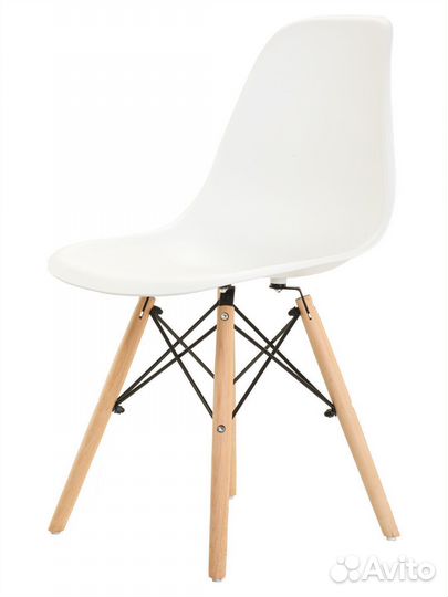 Стул в стиле eames DSW, молочный, 4 шт