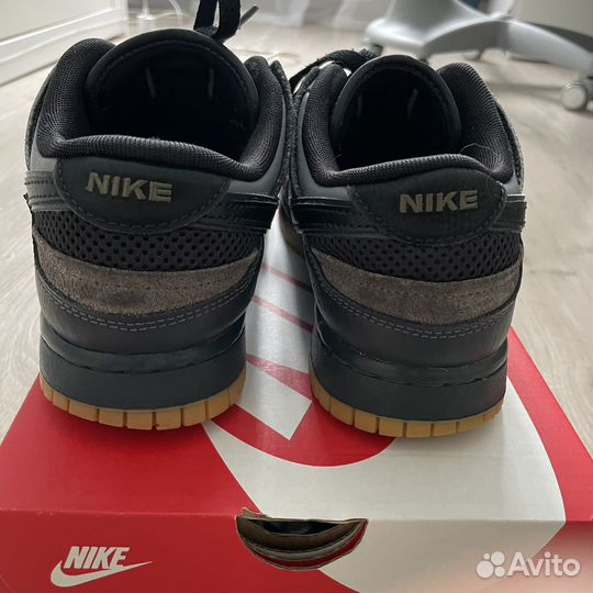 Nike Dunk Low Scrap Black Gum оригинал