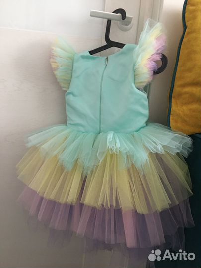 Нарядное платье для девочки 4-5 лет и ободок