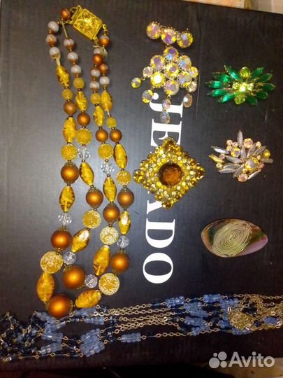 Брошь винтажная чехия