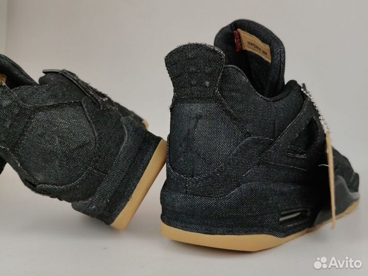 Кроссовки Nike Air Jordan 4 Retro Black Levis NRG