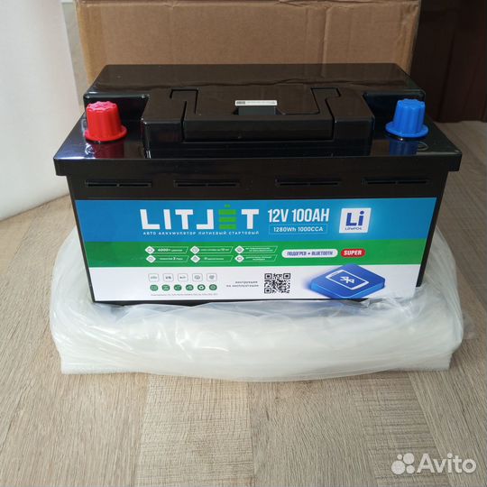 Lifepo4 LitJet akб 12V 100Ah старт/тяг+BT