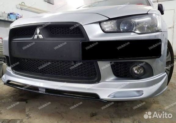 Подиум боковой Mitsubishi Lancer X 10 на хром