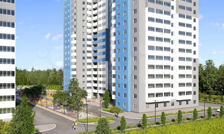 2-к. квартира, 53,8 м², 18/25 эт.