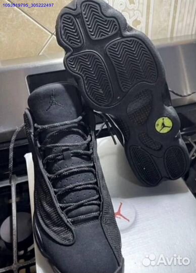 Кроссовки nike air jordan 13 black cat