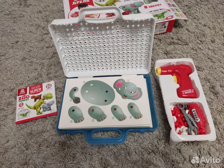 Развивающий конструктор с дрелью