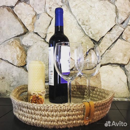 Поднос из джута