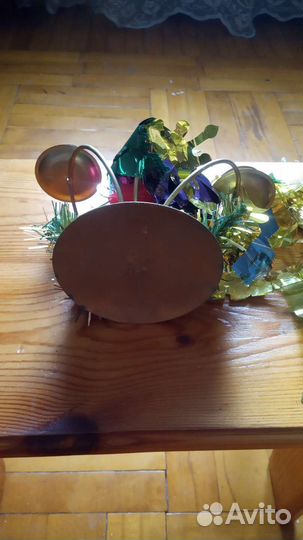 Праздничный подсвечник на 3 свечи