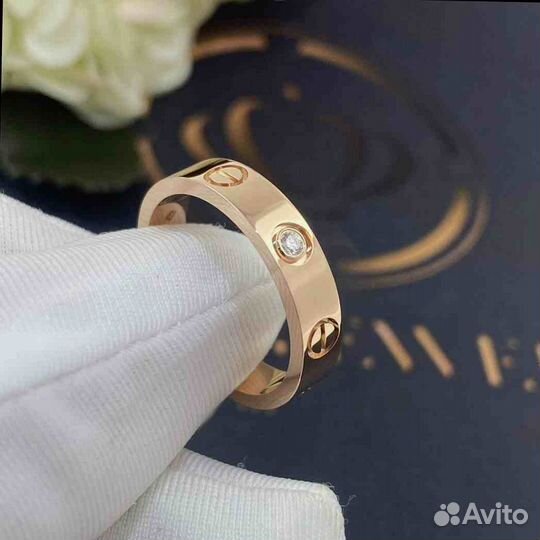 Обручальное кольцо Cartier Love, розовое золото