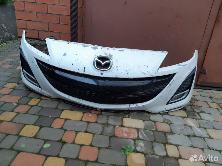 Бампер + противотуманные фары Mazda Axela/3