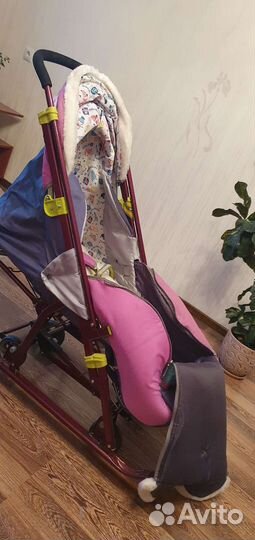 Детские санки коляска ника