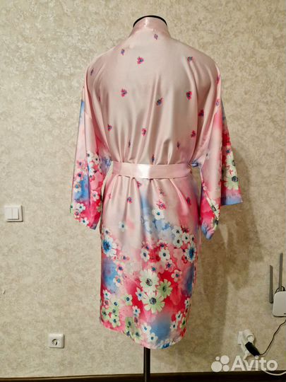 Халат женский шелковый