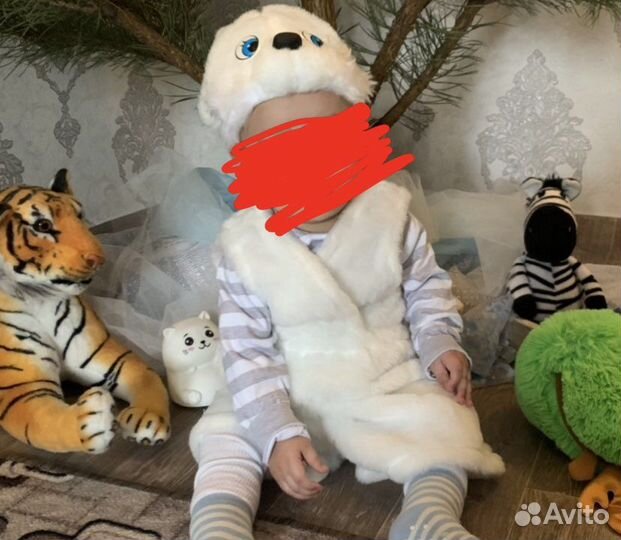 Новогодний костюм зайца для мальчика