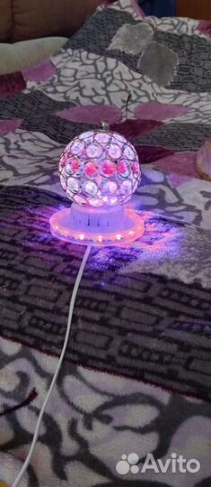 Красивый ночной светильник, диско шар