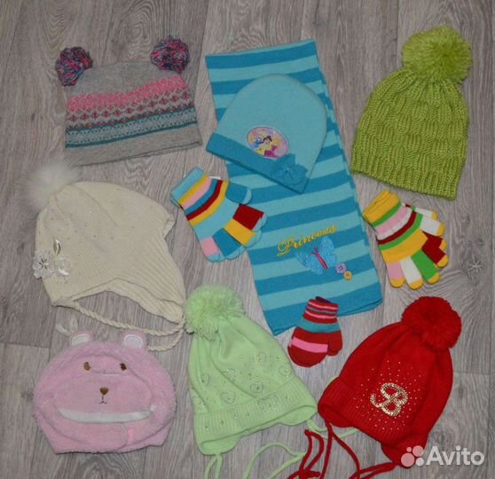 Шапки и аксессуары на 1-5 лет. Все сезоны