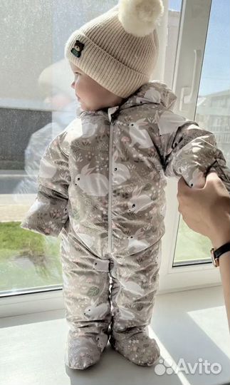 Демисезонный комбинезон для девочки 62-68