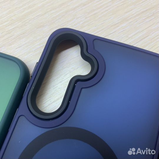 Чехол на Samsung S23 FE MagSafe синий