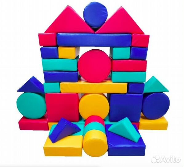 Детский конструктор «Юный строитель» - 40 фигур