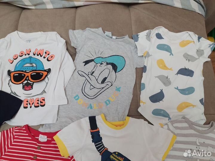 Большой пакет одежды на мальчика 86-92
