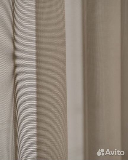 Тюль Ирис кофе