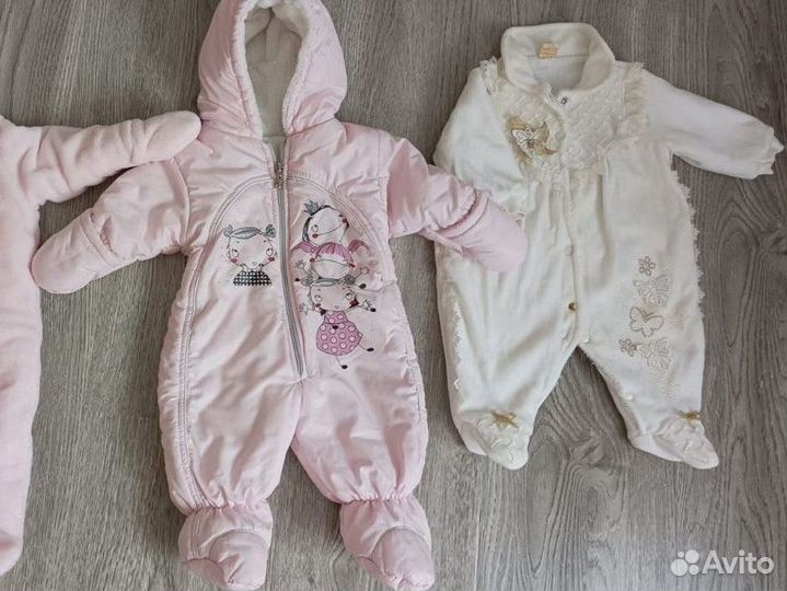 Одежда для девочки пакетом. Много одежды