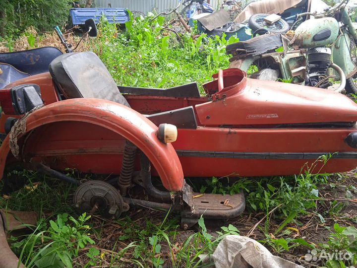 На Иж мотоцикл грузовой боковой прицеп люлька